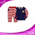 Winter striped cotton training suits for baby boys china supplier
